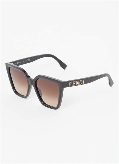 fendi zonnebril zwart|fendi zonnebril bijenkorf.